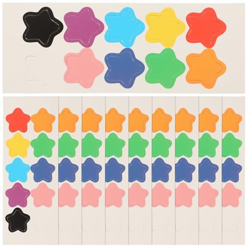 IMIKEYA 10 Blatt Magnetische Sternaufkleber für Belohnungssysteme Multifunktionale Belohnungssterne für Kindergarten und Schule für Kühlschrank und Magnettafel von IMIKEYA