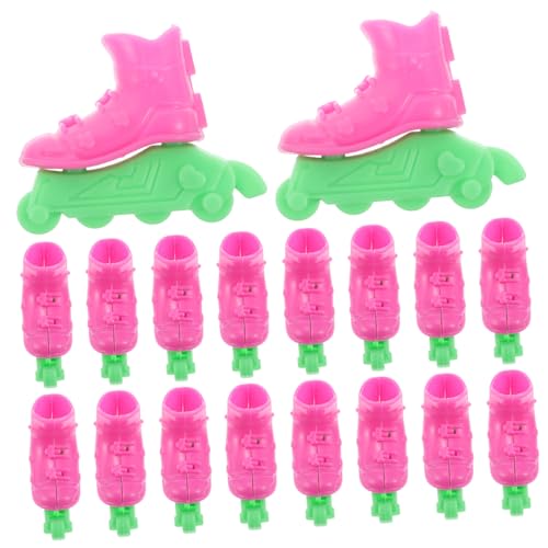 IMIKEYA 10 Paar Puppen Rollschuhe Puppenschuhe Puppenschuhe Puppen Schuhe Miniatur Schuhe Kunststoff von IMIKEYA