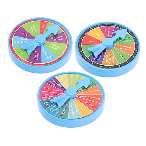 IMIKEYA 10 Sätze Eltern-Kind-Spiel-Plattenspieler Spinnen Schicksalsrad Kompaktes Gewinnrad Partyrad Minirad Rad Spiel Spielrad Belohnungsrad Plastik von IMIKEYA