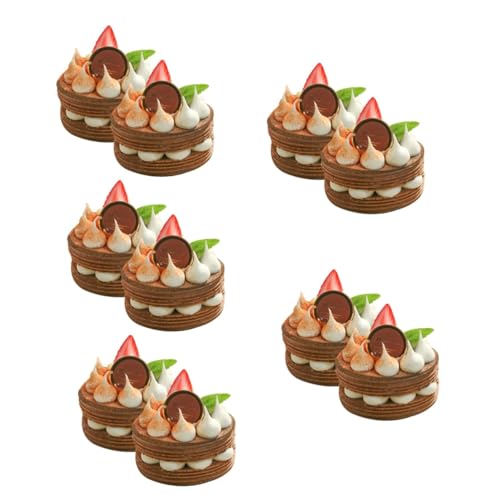 IMIKEYA 10 Stk Simulation Kuchen Süßes Präsentieren Von Requisiten Faux-kuchen-statue Süße Anzeigestütze Realistische Kuchenfigur Falsches Brot Mini-essen Gefälschte Erdbeeren Lebensmittel von IMIKEYA