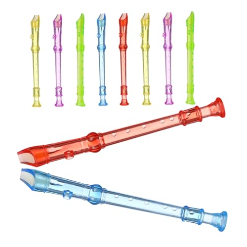 IMIKEYA 10 Stück 6 Blockflöteninstrument für Kinderinstrumente für musikalische Blockflöte Blockflöten Musikinstrumente Flöteninstrument aus Kunststoff Sopranblockflöte von IMIKEYA