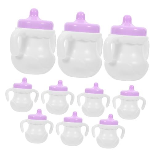 IMIKEYA 10 Stück Babyflasche kindertagsgeschenke kindertag geburtstagsmitgebsl zabawki stymulujące rozwój Spielzeugflasche Lernspielzeug für Puppenfutterflasche Plastik von IMIKEYA