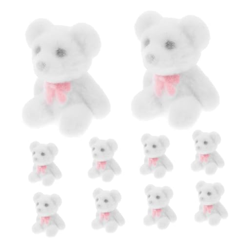 IMIKEYA 10 Stück Bärenpuppe klein Plüsch Party Mini-Stoffbären Beflocktes Bärenornament Bär Figur Beflockte Bärenfigur Miniaturfiguren tragen Bärenfiguren PVC Weiß IMIKEYA 10 Stück Bärenpuppe klein Plüsch Party Mini-Stoffbären Beflocktes Bärenornament Bär Figur Beflockte Bärenfigur Miniaturfiguren tragen Bärenfiguren PVC Weiß von IMIKEYA