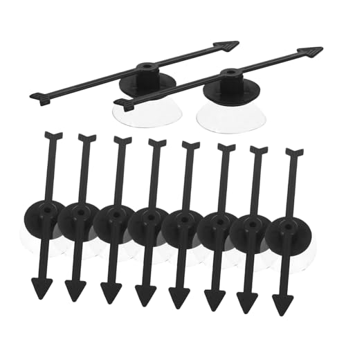 IMIKEYA 10 Stück Drehpfeile Drehpfeil Brettspielzubehör Brettspiele Drehteller Indikatoren Drehteller DIY Zubehör Spielzeiger Spielpfeile Schwarzer Kunststoff von IMIKEYA