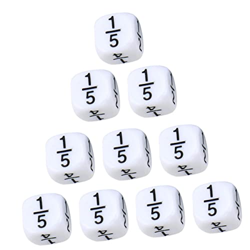 IMIKEYA 10 Stück Fractional Lustige Mathematikspielwürfel für Unterricht und Lernspiele Kreatives Hand Augen Koordination IMIKEYA 10 Stück Fractional Lustige Mathematikspielwürfel für Unterricht und Lernspiele Kreatives Hand Augen Koordination von IMIKEYA