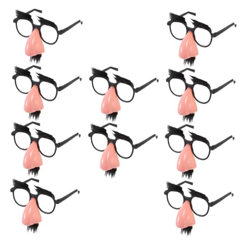 IMIKEYA 10 Stück Halloween Brille mit Großem Nasensteg Witzige Kostümbrille mit Schnurrbart und Augenbrauen Leichte Verkleidungsbrille für Party Wiederverwendbar Geeignet für Erwachsene IMIKEYA 10 Stück Halloween Brille mit Großem Nasensteg Witzige Kostümbrille mit Schnurrbart und Augenbrauen Leichte Verkleidungsbrille für Party Wiederverwendbar Geeignet für Erwachsene von IMIKEYA