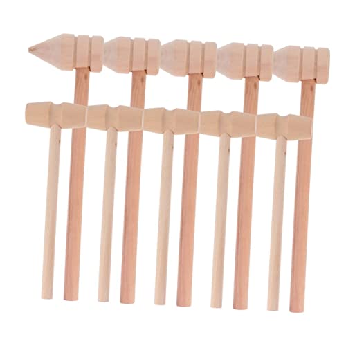 IMIKEYA 10 Stück Holzhammer für Lernspielzeug für Block Handwerk klein Hammerschlag Holzbearbeitung Hammer schlagendes Minischlägel hölzern IMIKEYA 10 Stück Holzhammer für Lernspielzeug für Block Handwerk klein Hammerschlag Holzbearbeitung Hammer schlagendes Minischlägel hölzern von IMIKEYA