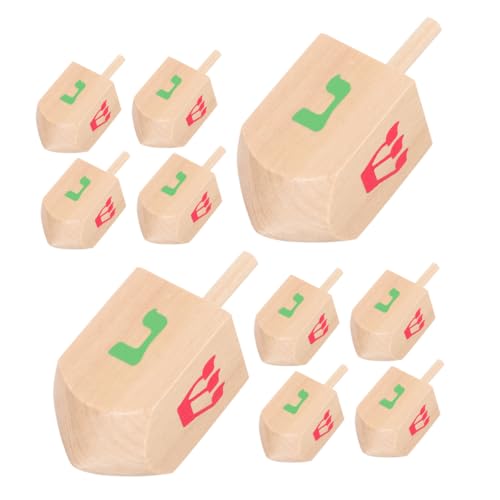 IMIKEYA 10 Stück Kreiselspielzeug Für Holzbabyspielzeug Chanukka-Dekorationen Für Zu Hause Spinnenspielzeug Dreidel Babyspielzeug Aus Holz Holzkreisel Drehen Sich Hölzern IMIKEYA 10 Stück Kreiselspielzeug Für Holzbabyspielzeug Chanukka-Dekorationen Für Zu Hause Spinnenspielzeug Dreidel Babyspielzeug Aus Holz Holzkreisel Drehen Sich Hölzern von IMIKEYA