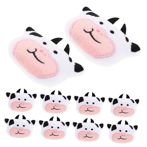 IMIKEYA 10 Stück Kuhpuppe Kuh Kuh plüschtier Süßes Stofftier Kuscheltiere von Nutztieren Kuscheltiere Kuh Kuscheltier Kuh tierischer Plüsch Mini-Kuh-Plüsch Kuh Zeug Baumwolle von IMIKEYA