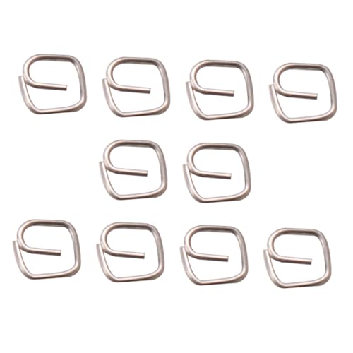 IMIKEYA 10 Stück Mini-Tasten Kleiner Gepäckverschluss Puppenhauszubehör Verzierung Der Gepäckschnalle Mini-hausgepäckschnallen Kleine Hausdekoration Kleines Hauszubehör Silver Legierung von IMIKEYA