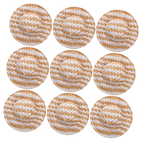 IMIKEYA 10 Stück Miniature Woven Doll Hats Diy Bastelset für Puppenhaus Dekoration Leichte und Strapazierfähige Strohhüte aus Hochwertigem Material für Kreative Projekte und IMIKEYA 10 Stück Miniature Woven Doll Hats Diy Bastelset für Puppenhaus Dekoration Leichte und Strapazierfähige Strohhüte aus Hochwertigem Material für Kreative Projekte und von IMIKEYA