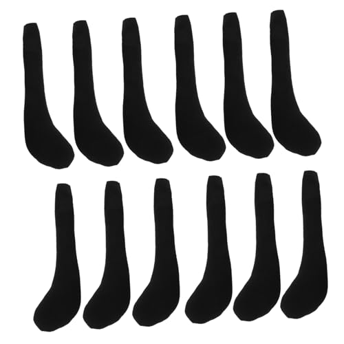 IMIKEYA 10 Stück Plüschpuppenfüße Schwarzes Babypuppenkleid Meine Lebenspuppen Puppe Stubenwagen Gefälschter Fuß Mini-fingerpuppen Mini-fingerhände Addams Family Stoff Black von IMIKEYA