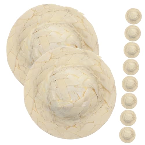 IMIKEYA 10 Stück Puppenmütze Mini-strickmütze Puppengewebte Hüte Kindermütze Rosafarbener Cowgirlhut Miniatur Hüte Für Frauen Kleine Rattanhüte Minihüte Zum Basteln Kleine Bastelhüte Stroh IMIKEYA 10 Stück Puppenmütze Mini-strickmütze Puppengewebte Hüte Kindermütze Rosafarbener Cowgirlhut Miniatur Hüte Für Frauen Kleine Rattanhüte Minihüte Zum Basteln Kleine Bastelhüte Stroh von IMIKEYA