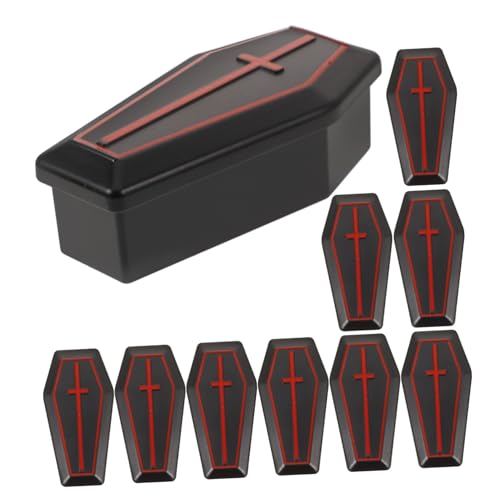 IMIKEYA 10 Stück Sargdekor Realistische Requisitenknochen Party Miniaturen Für Den Innenbereich Kreative Dekoration Geisterdekoration Särge Gruselige Halloween Dekorboxen Miniatur von IMIKEYA