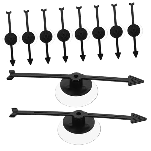 IMIKEYA 10 Stück Saugnapfbecher -Plattenspieler Zeiger Saugnapf-Spiel Saugnäpfe Brettspiel Desktop - Zubehör für Brettspiele Spielrad Spinnrad-Spiel Plastik Schwarz IMIKEYA 10 Stück Saugnapfbecher -Plattenspieler Zeiger Saugnapf-Spiel Saugnäpfe Brettspiel Desktop - Zubehör für Brettspiele Spielrad Spinnrad-Spiel Plastik Schwarz von IMIKEYA
