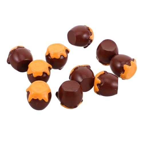 IMIKEYA 10 Stück Simuliertes Honigglas Mini-Glas-Modell Miniaturglasdekor Mini-lebensmitteldose Puppenhauszubehör Kleines Honigglas Miniaturgläser Puppenhaus-mini- Honigtopf Harz von IMIKEYA