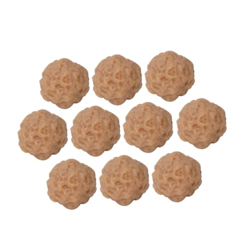 IMIKEYA 10 Stück Simuliertes Requisitenfleisch Dark Brown PVC von IMIKEYA