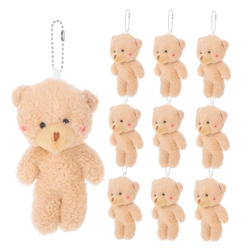 IMIKEYA 10 Stück Teddybärenschlüsselkette Plüschtaschenanhänger Plüsch-taschenanhänger Tierischer Rucksackanhänger Mini-stoffbären Kleine Plüschtiere Kleine Bären Light Brown Pp Baumwolle IMIKEYA 10 Stück Teddybärenschlüsselkette Plüschtaschenanhänger Plüsch-taschenanhänger Tierischer Rucksackanhänger Mini-stoffbären Kleine Plüschtiere Kleine Bären Light Brown Pp Baumwolle von IMIKEYA