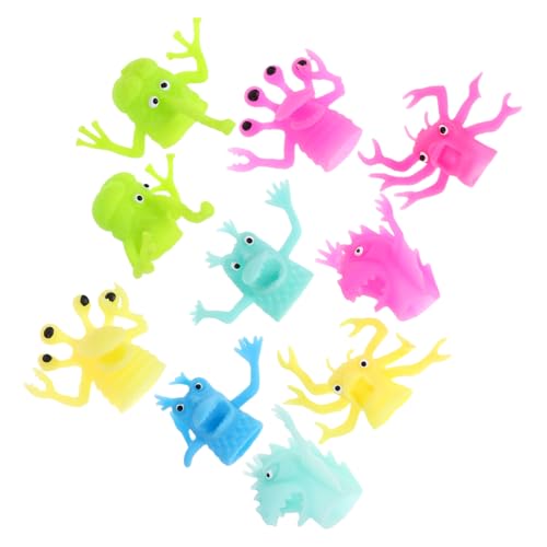 IMIKEYA 10 Stück Teiliges Fingerpuppen Kreative und Bunte Spielzeuge für Geeignet für Familien und Themenpartys Überraschende Designs Strapazierfähig und Interaktiv von IMIKEYA