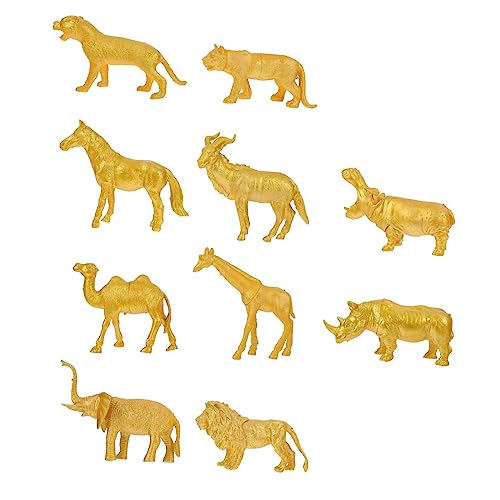 IMIKEYA 10 Stück Realistische Tierfiguren PVC Simulation Spielzeug für Kinder Wildtier Modelle Lernspielzeug für Jungen Dekoration für Zuhause für Biologieprojekte und Partys von IMIKEYA
