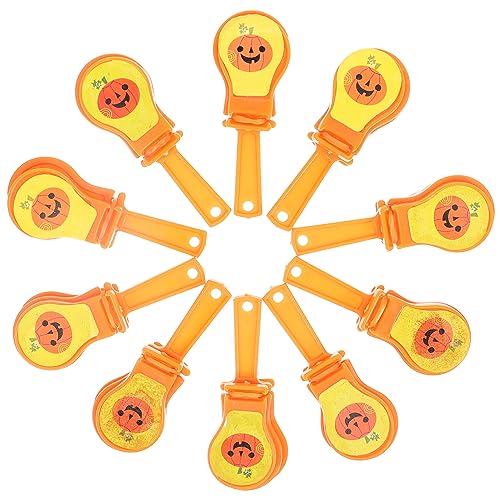 IMIKEYA 10 Stück Teiliges Halloween Handklapper aus Leichtem Kunststoff Laute Party Noise Maker für Festival Einfach zu Greifen Sicher und Langlebig für Halloween und Jubelspaß IMIKEYA 10 Stück Teiliges Halloween Handklapper aus Leichtem Kunststoff Laute Party Noise Maker für Festival Einfach zu Greifen Sicher und Langlebig für Halloween und Jubelspaß von IMIKEYA