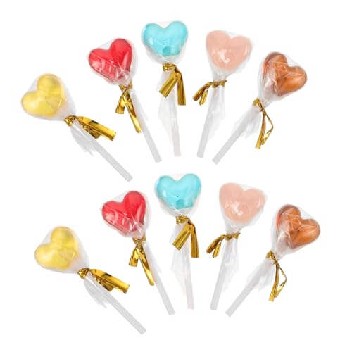IMIKEYA 10 Stück Teiliges Puppenhaus Lollipops aus Harz Herzform Deko für DIY Puppenhaus Zubehör Lebendige Farben und Realistische Details für Essbereich IMIKEYA 10 Stück Teiliges Puppenhaus Lollipops aus Harz Herzform Deko für DIY Puppenhaus Zubehör Lebendige Farben und Realistische Details für Essbereich von IMIKEYA