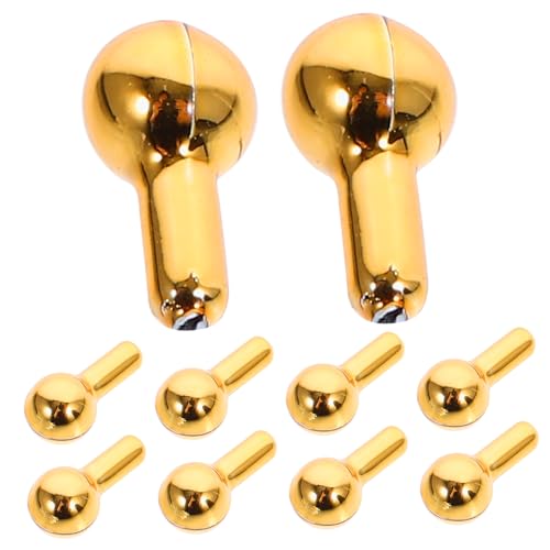 IMIKEYA 10 Stück Türgriff Für Puppenhaus Gold Klein Größe Puppenhaus-kommode Knöpfe Modern Handhaben DIY Miniatur-schubladengriff Puppenhaus-miniaturgriffe Plastik von IMIKEYA