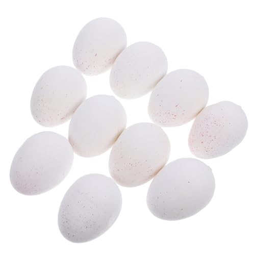 IMIKEYA 10 Stück nachgeahmte Eier schmücken Activity für aktivity für Easter Decoration gartendeko rostoptik kunststoffei Desktop-Versorgung Küche Food-Modell Hühnerei Schaum von IMIKEYA