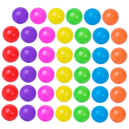 IMIKEYA 100 Stück Bunte Plastikbälle Lernbälle Für Dekorative Bälle Kinderpool Ozeanbälle Bruchsichere Bälle Kinderspielzeugbälle Für Bällebäder Runde Ozeanbälle von IMIKEYA