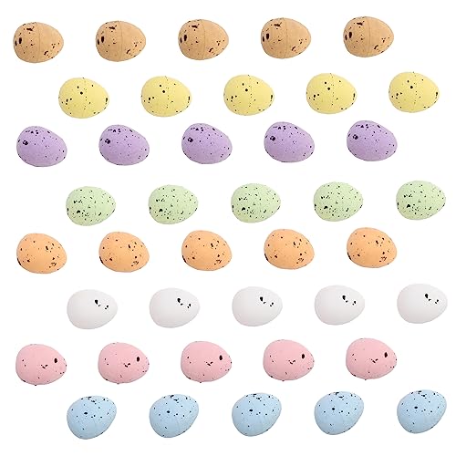IMIKEYA 100 Stück Eier Dekoration Modellfüller Künstliches Vogelspielzeug Seifenblaseneier Osterdeko Festival Szenen Osterparty Osterszenen Kleine Eier von IMIKEYA