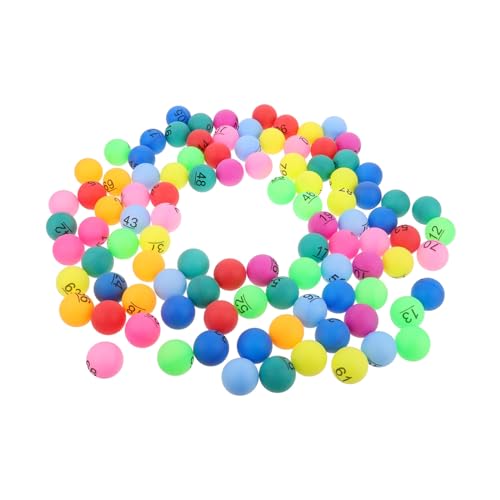 IMIKEYA 100 Stück Farbbälle Und Gewinnspielbälle Bingorad Bingobälle Ballspieldekorationen Tombolabälle 1 100 Elektronisches Bingospiel Bingopreise Tombolabälle Zahlen Bingokäfig Pp von IMIKEYA