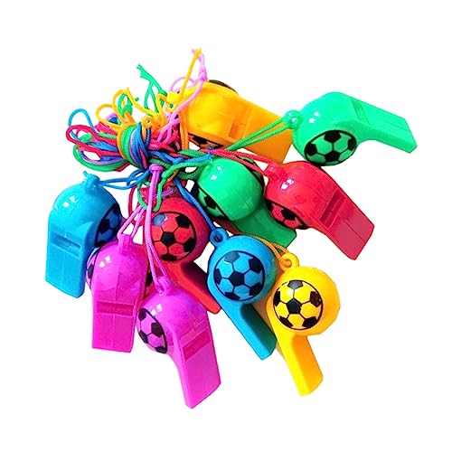IMIKEYA 100 Stück Fußball Trillerpfeifen mit Umhängeband Mitgebsel für Fußballpartys Sportevents und Kindergeburtstage zum Anfeuern Freunden und Familie Zufällige Farbe IMIKEYA 100 Stück Fußball Trillerpfeifen mit Umhängeband Mitgebsel für Fußballpartys Sportevents und Kindergeburtstage zum Anfeuern Freunden und Familie Zufällige Farbe von IMIKEYA
