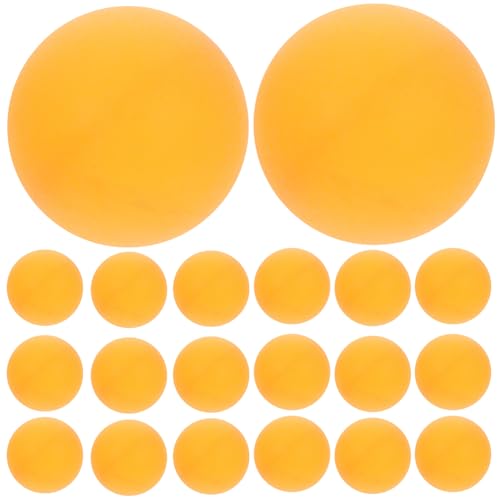 IMIKEYA 100 Stück Gewinnspielbälle 4 cm Hohlkugeln Kunststoff Bingobälle Pongbälle Tischtennisbälle Runde Kapseln Spielbälle Requisiten Für Spiele Orange von IMIKEYA