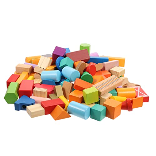 IMIKEYA 100 Stück Große Holzbausteine für Kleinkinder Geometrische Formen Fördert Kreativität und Motorische Fähigkeiten Lernspielzeug für Vorschulkinder Nicht Behandelte Holzqualität IMIKEYA 100 Stück Große Holzbausteine für Kleinkinder Geometrische Formen Fördert Kreativität und Motorische Fähigkeiten Lernspielzeug für Vorschulkinder Nicht Behandelte Holzqualität von IMIKEYA