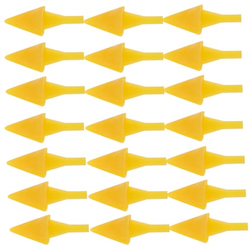 IMIKEYA 100 Stück Kleines Gelbes Hühnermaul Sicherheitsschnäbel Mini-hühnerschnabel Puppenschnabel Entenkükenschnabel DIY Tiervogel-kükenschnabel Plüsch-hühnerschnabel Yellow Plastik von IMIKEYA