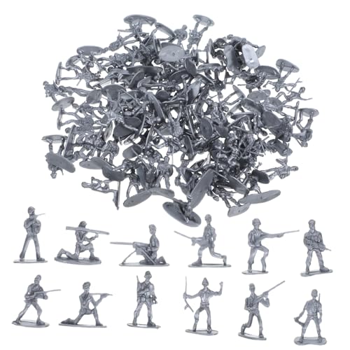 IMIKEYA 100 Stück Militärmodellspielzeug Sandkasten-Miniaturen Mini-Soldatenfiguren realistischer Miniatursoldat Sandtisch-Soldaten-Modelle Kinderversorgung Plastik Silver IMIKEYA 100 Stück Militärmodellspielzeug Sandkasten-Miniaturen Mini-Soldatenfiguren realistischer Miniatursoldat Sandtisch-Soldaten-Modelle Kinderversorgung Plastik Silver von IMIKEYA