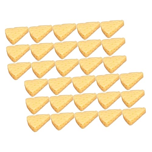 IMIKEYA 100 Stück Mini-Harz-käse Mach Es Mini Miniatur-käsemodell Mini-küchenkäse Minis Miniaturkäse Mikrolandschaft Käsespielzeug Mini-küchenversorgung Mini- -Requisiten Yellow Plastik von IMIKEYA