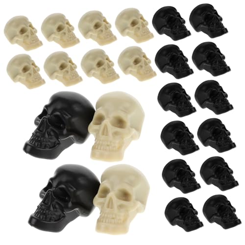 IMIKEYA 100 Stück Ornament Mini Totenkopfköpfe Geister Halloween Dekoration Für Den Innenbereich Kleines Willkommen Mini Figur Dekoration Mini Skelett Miniatur von IMIKEYA