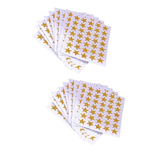 IMIKEYA 100 Stück Pentagramm-Aufkleber Belohnungsaufkleber Kindergartenzubehör Golden IMIKEYA 100 Stück Pentagramm-Aufkleber Belohnungsaufkleber Kindergartenzubehör Golden von IMIKEYA