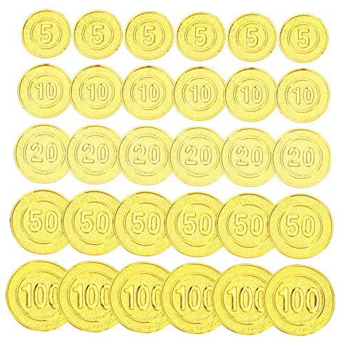 IMIKEYA 100 Stück Piratenmünzenspielzeug Piraten-Requisiten Bithday -partyversorgung Von Piraten Piratenschatz- Zubehör Für Piratenpartys Pirate Treasure Hunt Toy Golden Plastik IMIKEYA 100 Stück Piratenmünzenspielzeug Piraten-Requisiten Bithday -partyversorgung Von Piraten Piratenschatz- Zubehör Für Piratenpartys Pirate Treasure Hunt Toy Golden Plastik von IMIKEYA