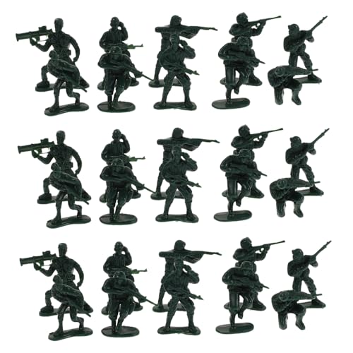 IMIKEYA 100 Stück Soldatenmodellspielzeug für Soldaten Figuren Soldaten Figuren Armeespielzeug für Jungen Plastikspielzeugsoldaten Green von IMIKEYA