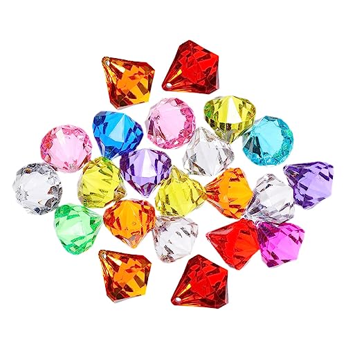 IMIKEYA 100 Stück Treasure Hunt Party Juwelen Kristalle Diamanten Blau thematisiert Farbe bunt aus Piraten-Edelsteinen Piraten-Schatz- Acryl Zufällige Farbe von IMIKEYA