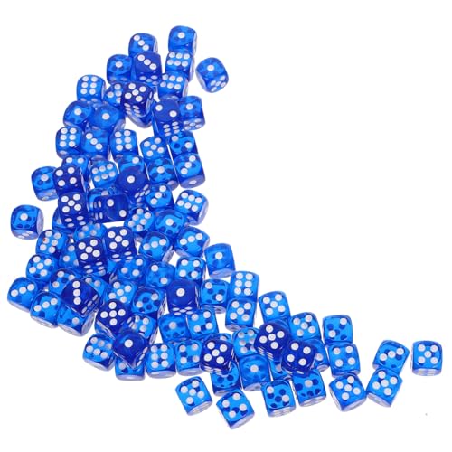 IMIKEYA 100 Stück Würfel-Layouts Requisitenwürfel Würfelspielzeug aus Acryl Spielrequisiten Partywürfel Partygeschenk Würfeln Partyspielwürfel Acryl-Würfel-Requisite Blue IMIKEYA 100 Stück Würfel-Layouts Requisitenwürfel Würfelspielzeug aus Acryl Spielrequisiten Partywürfel Partygeschenk Würfeln Partyspielwürfel Acryl-Würfel-Requisite Blue von IMIKEYA