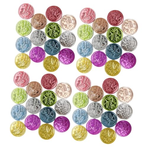 IMIKEYA 100 Stück farbige Glücksmünzen Spielgeld für vorgeben Karneval Accessoires Fasching Unterhaltungsmünzen Party-Münzspielzeug Spiel Bunte Plastik Colorful IMIKEYA 100 Stück farbige Glücksmünzen Spielgeld für vorgeben Karneval Accessoires Fasching Unterhaltungsmünzen Party-Münzspielzeug Spiel Bunte Plastik Colorful von IMIKEYA