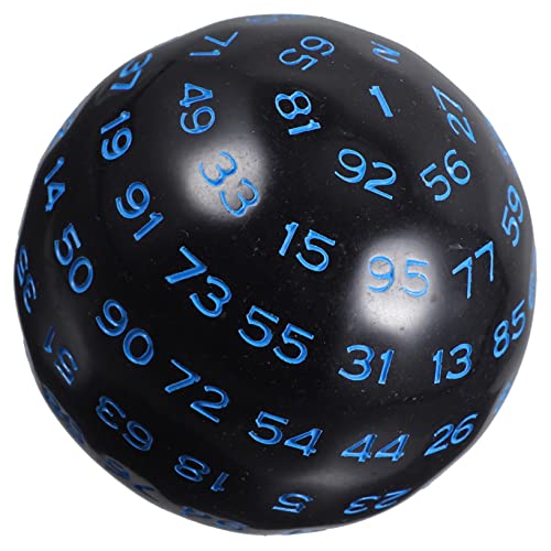 IMIKEYA 100-seitiger Würfel Spielwürfel Mit Zahlen Groß Polyedrische Kugelförmige Würfel Einseitig 100-seitige Würfelspielzeuge Brettspiel Würfel Drinnen Party 100-seitige Würfel Acryl von IMIKEYA