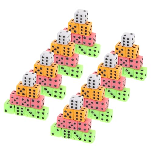 IMIKEYA 100-teiliges Set Kleines Würfelspiel Mini-würfel Taschenwürfel Acryl von IMIKEYA
