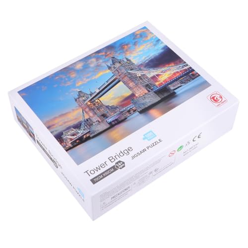 IMIKEYA 1000 Stück Teile Lernspielzeug für Stressreduzierendes Puzzle mit London Rätsel für Jungen und Ab Jahren Fördert Kreativität von IMIKEYA