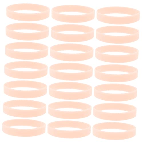 IMIKEYA 100Stücke Glow in The Dark Silicone Wristbands Luminous Party Accessories Flexible And Comfortable For And Adults For Nighttime Activities And Events von IMIKEYA