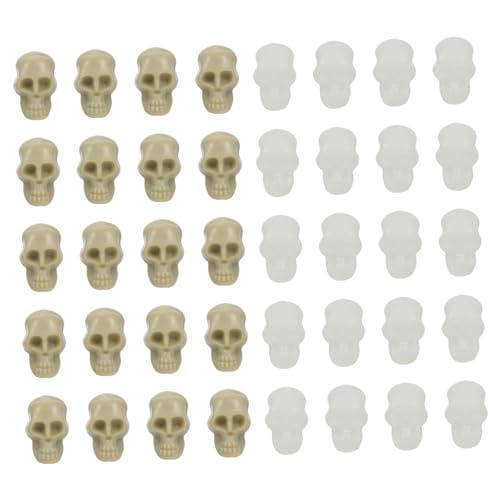 IMIKEYA 100Stücke Kleine Schädel Halloween Dekoration Schädel Requisiten für Gruselige Partys Leicht und Langlebig für Karneval Aprilscherz und Maskerade von IMIKEYA