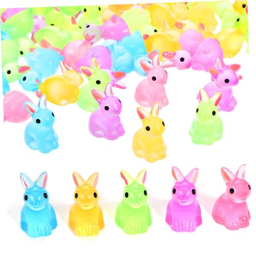 IMIKEYA 100Stücke Leuchtende Mini Hasenfiguren Harz Deko für Puppenhaus Garten und Party Nachtleuchtende Tierfiguren IMIKEYA 100Stücke Leuchtende Mini Hasenfiguren Harz Deko für Puppenhaus Garten und Party Nachtleuchtende Tierfiguren von IMIKEYA